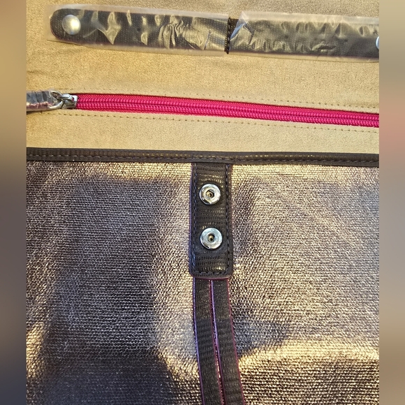 Stella & Dot Bring Your Bling Metallic Pewter Travel Jewelry Storage Case - Picture 5 of 6